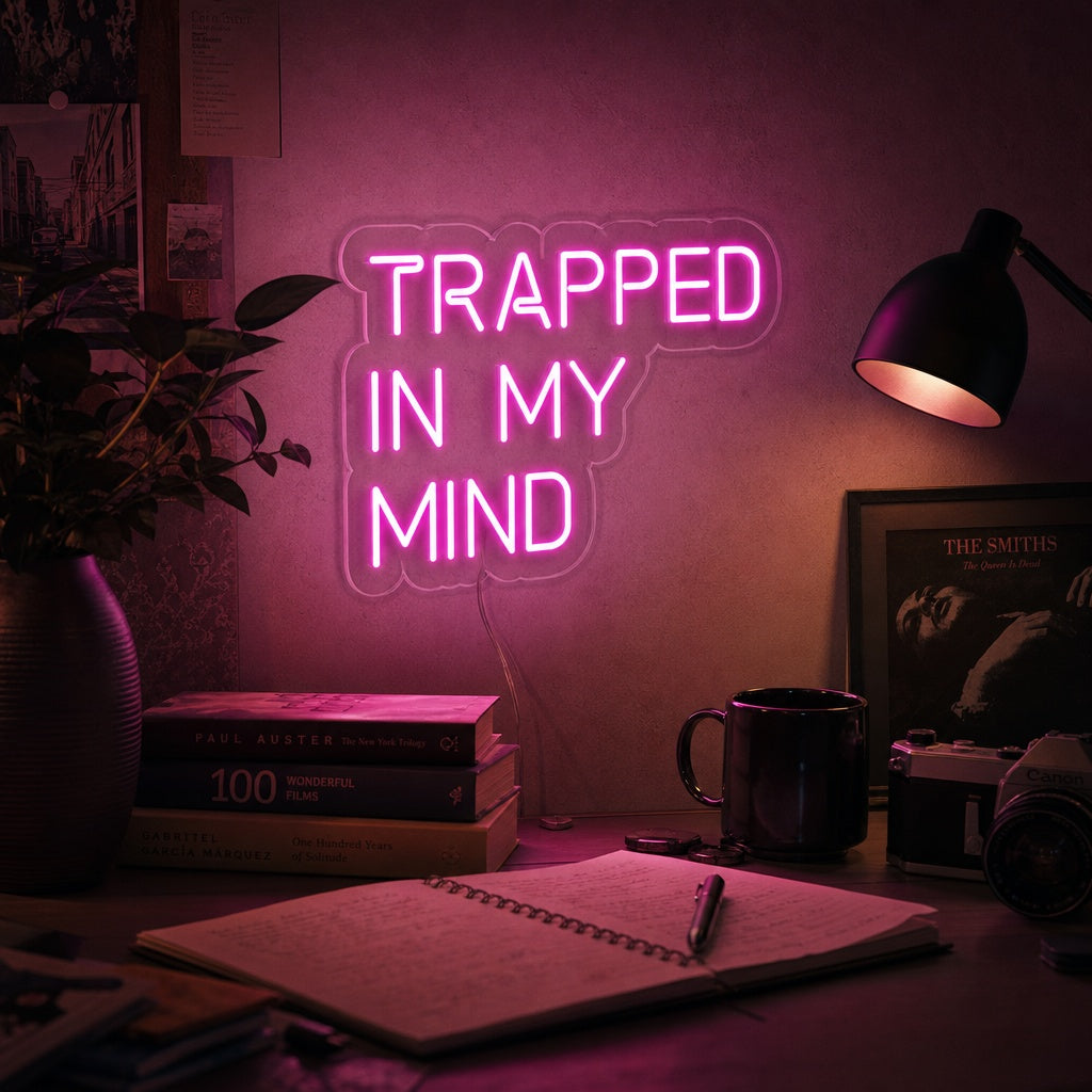 "Trapped in My Mind" Insegna al neon