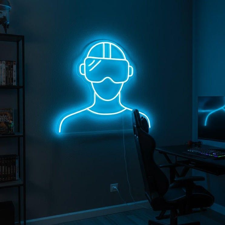 "Cuffie VR" Insegna al neon