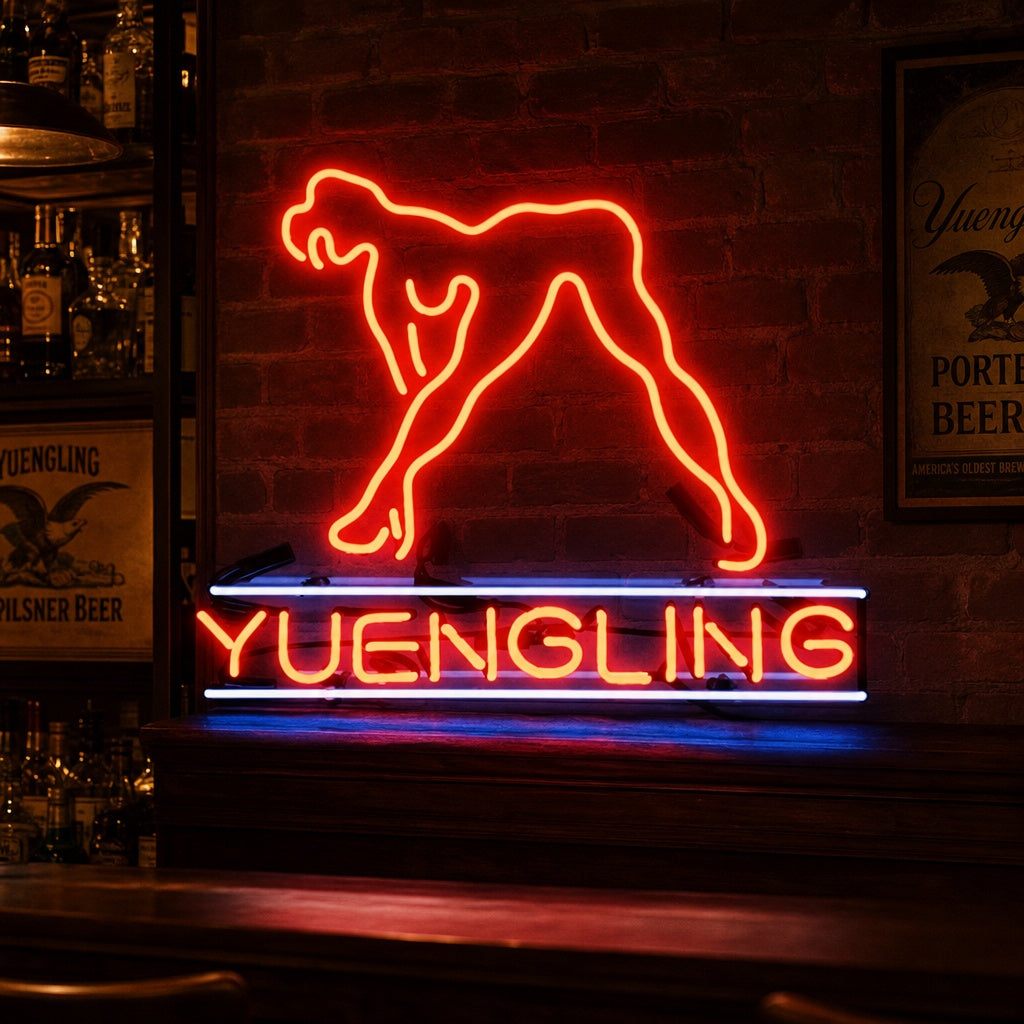 "Yuengling Live Nudes Girl" Insegna al neon