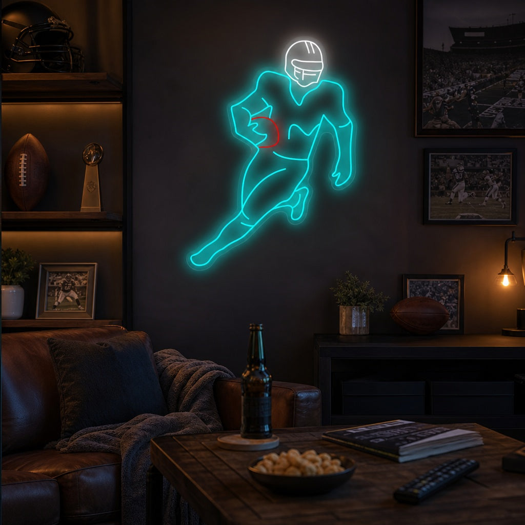 "Giocatore di calcio americano" Insegna al neon