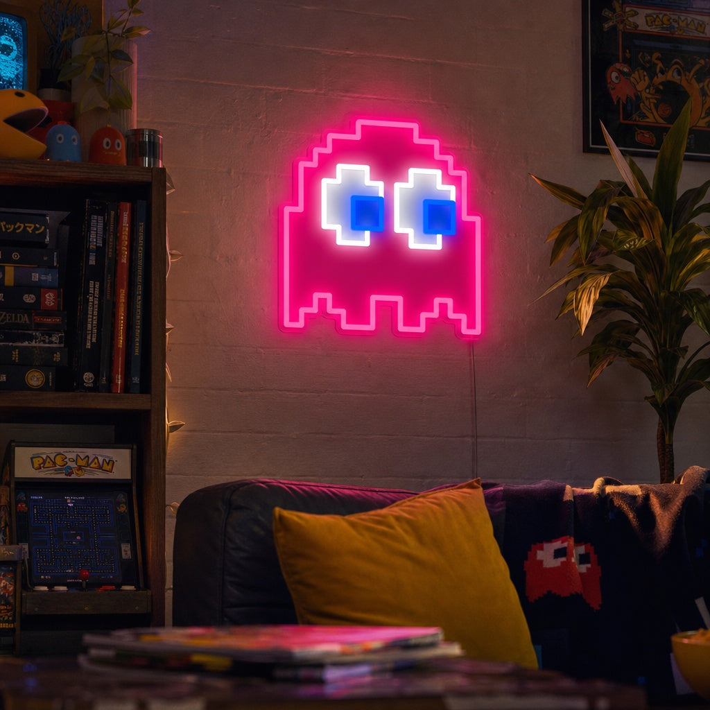"Fantasma arcade" Insegna al neon