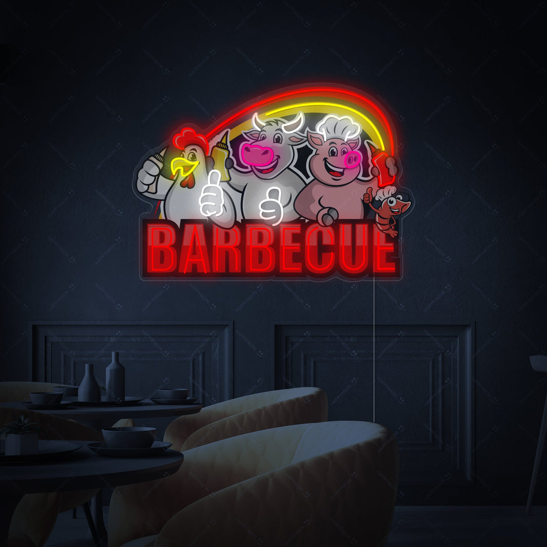 "Barbecue" Insegna al neon