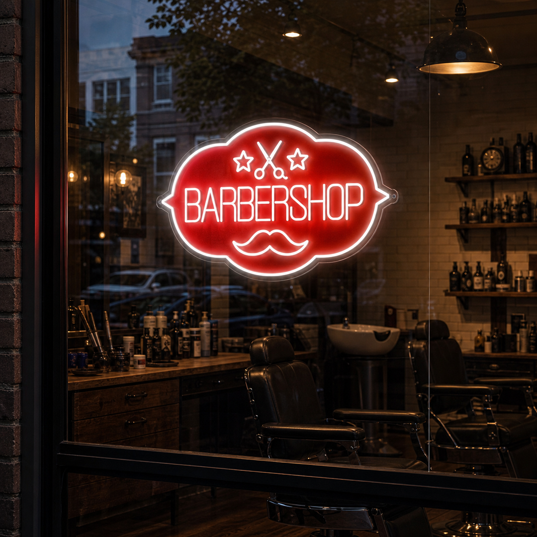"Barbershop" Insegna al neon