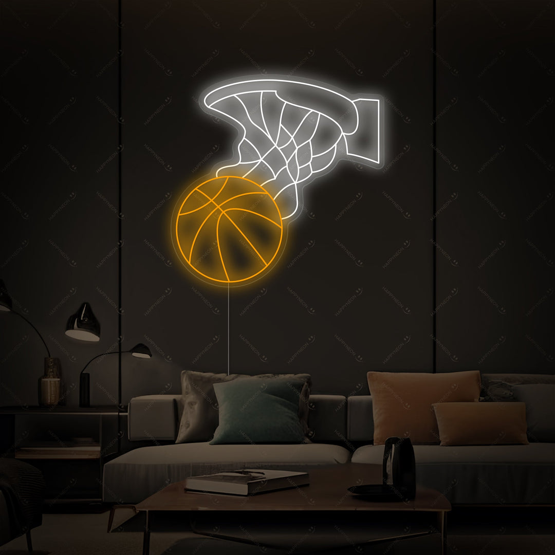 "Canestro da basket" Insegna al neon