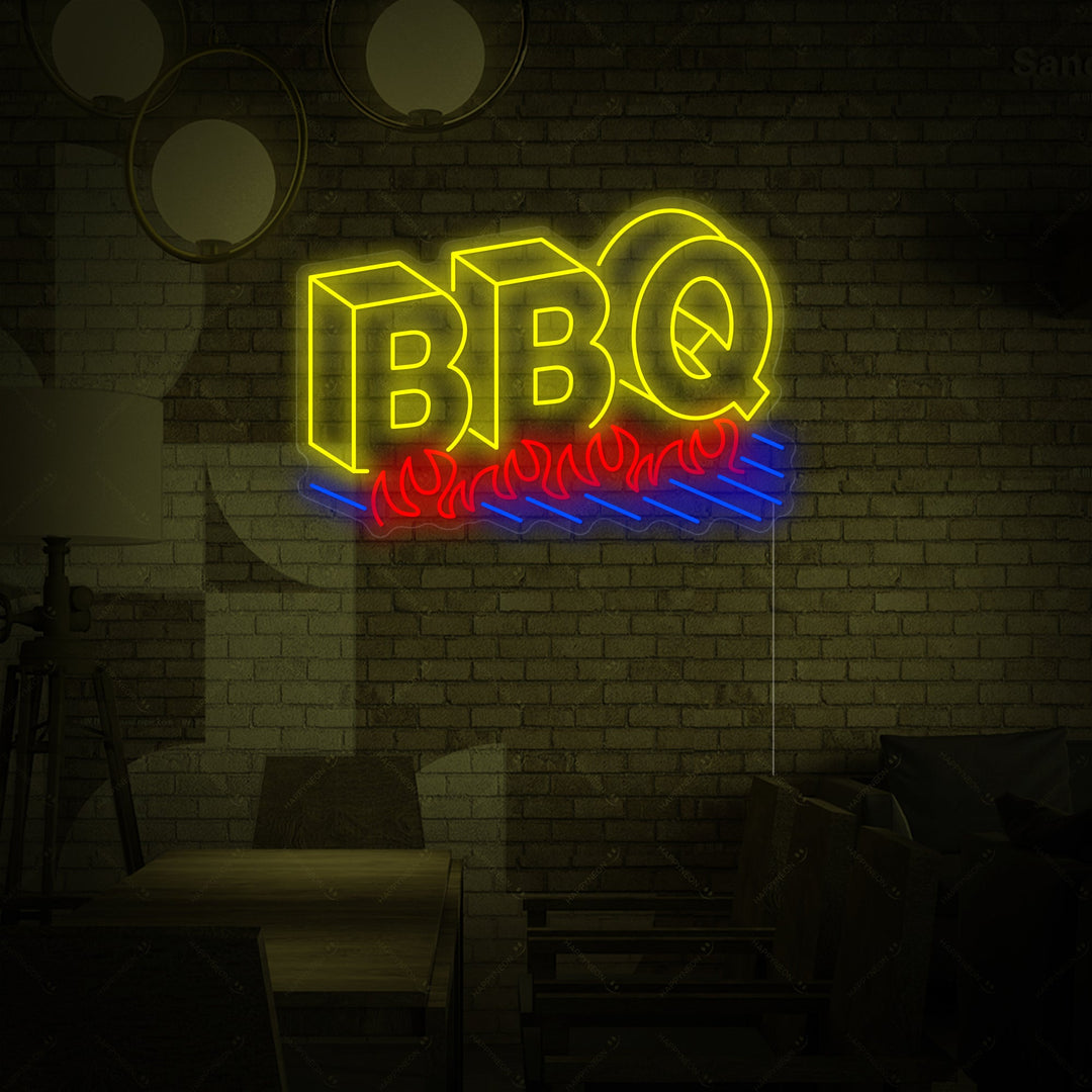 "Logo BBQ" Insegna al neon