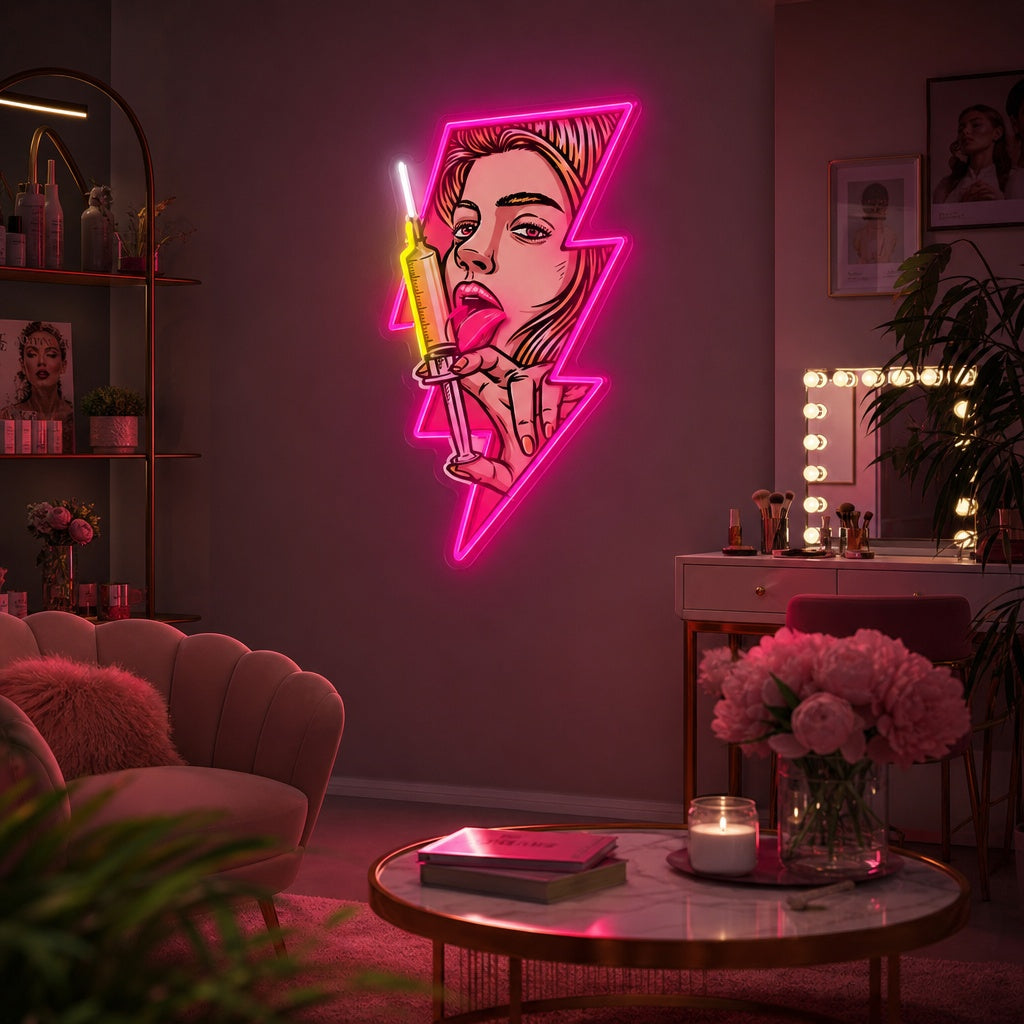 "Beauty Boost" Insegna al neon