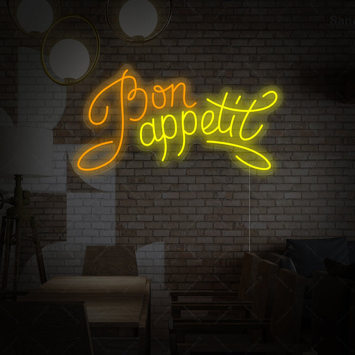 "Bon Appetit" Insegna al neon