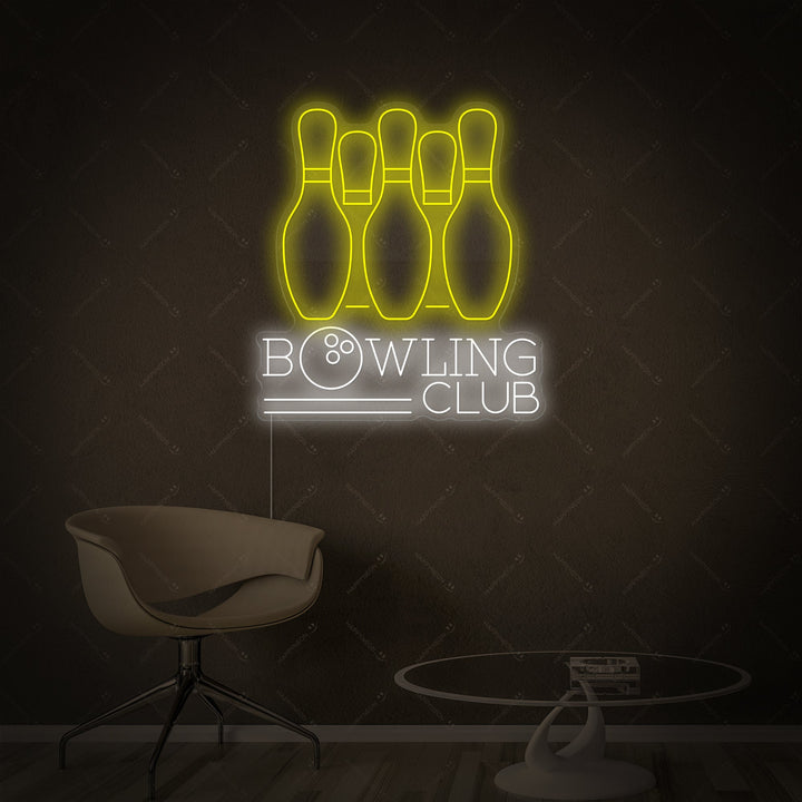 "Bowling Club" Insegna al neon