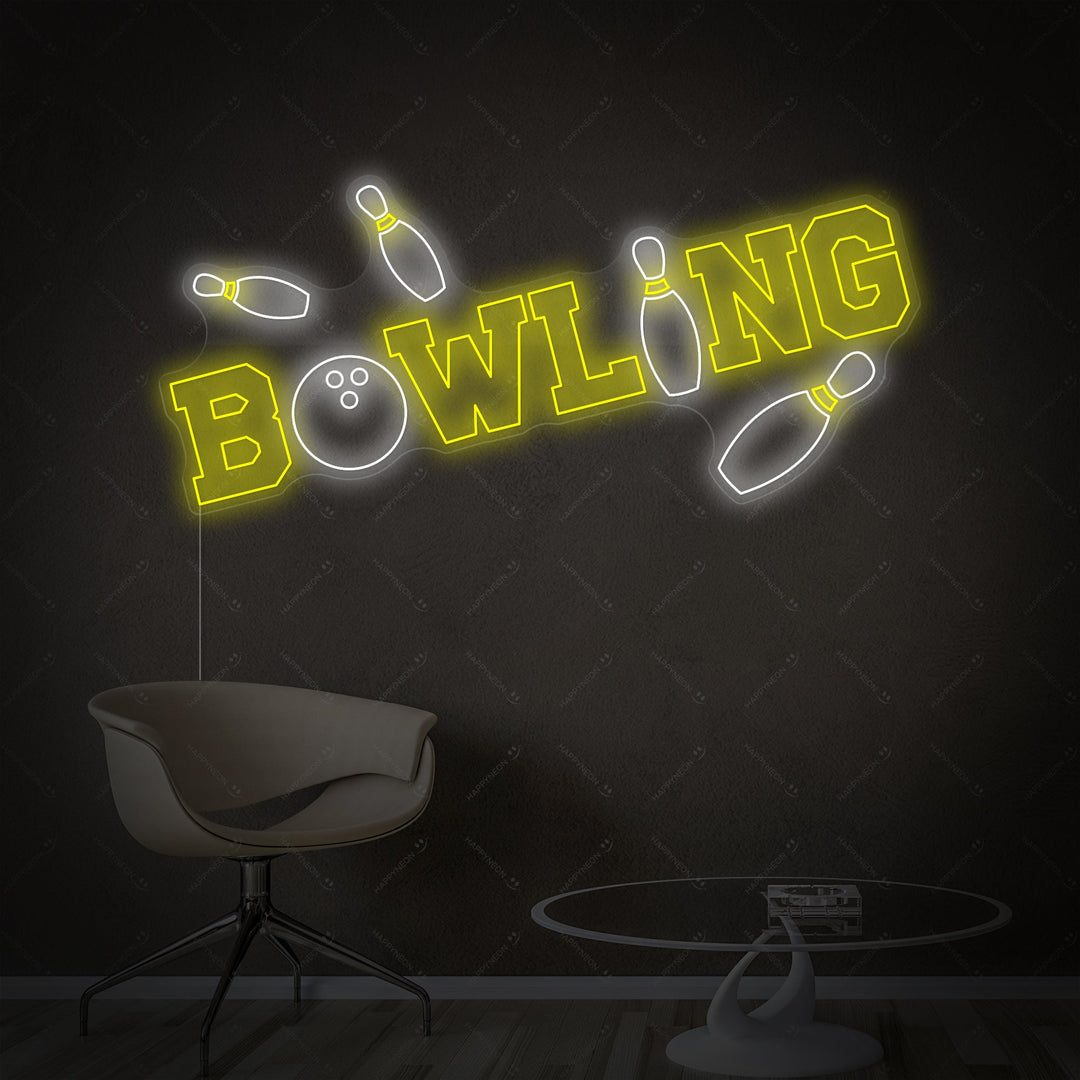 "Bowling" Insegna al neon