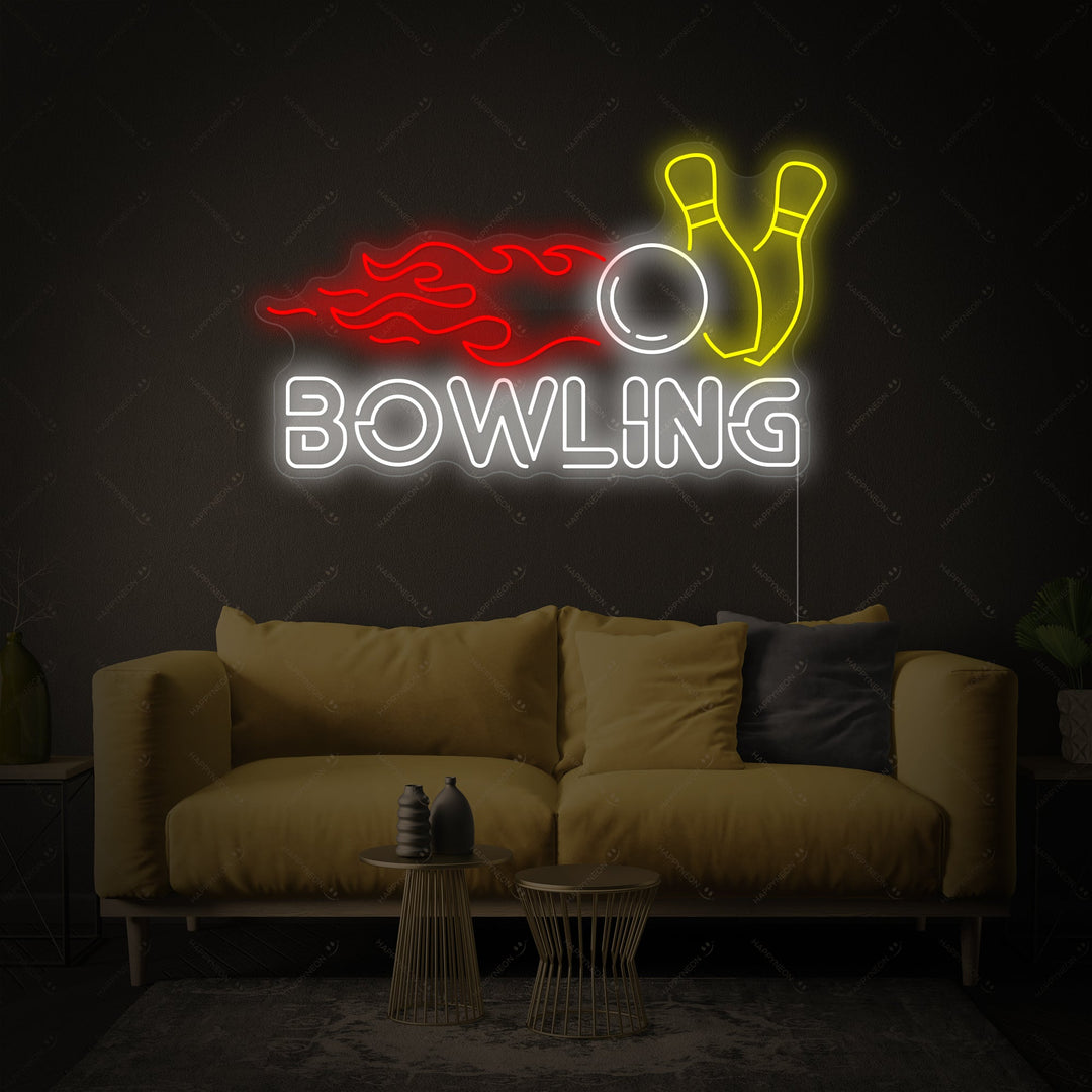 "Bowling" Insegna al neon