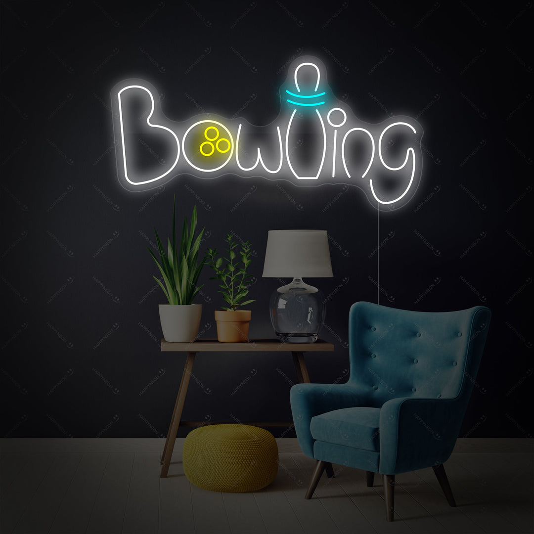 "Bowling" Insegna al neon