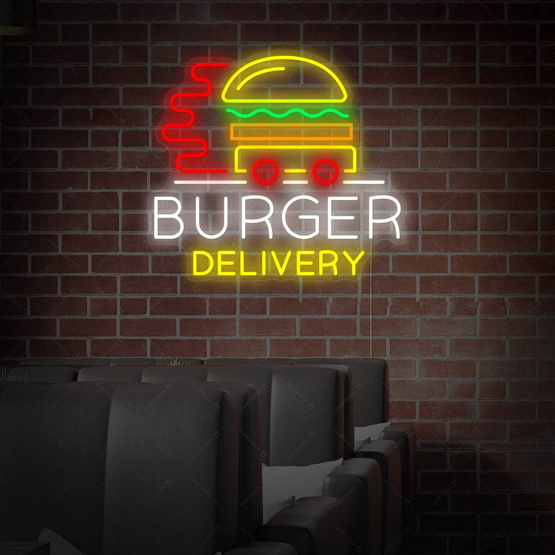 "Burger Delivery" Insegna al neon