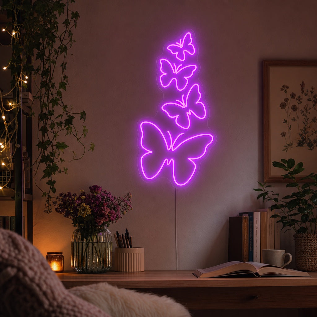 "Farfalle" Insegna al neon