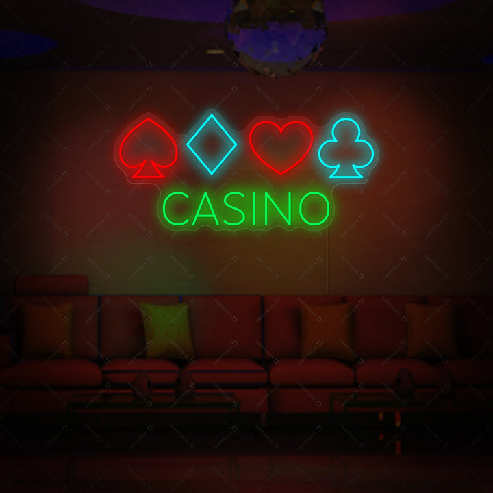 "Casinò Poker" Insegna al neon