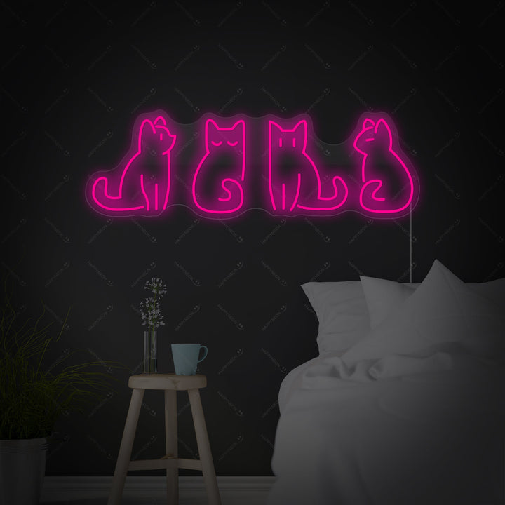 "Gatti" Insegna al neon