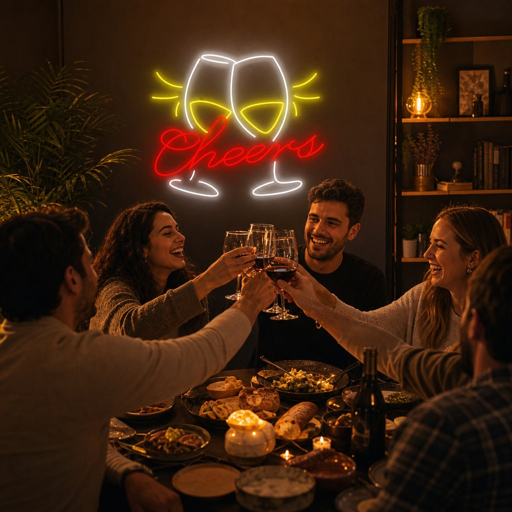 "Cheers" Insegna al neon