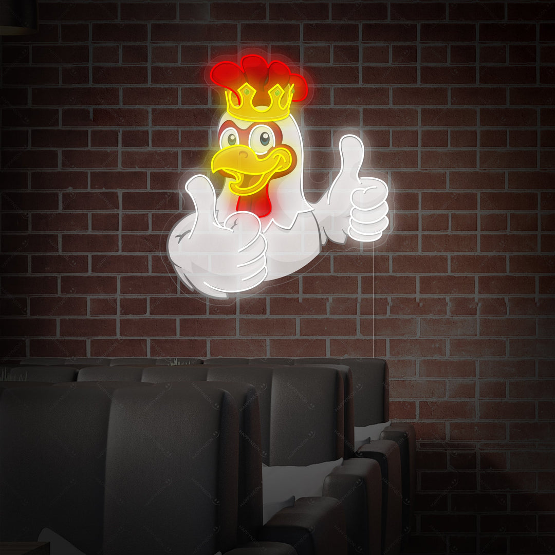 "Pollo" Insegna al neon