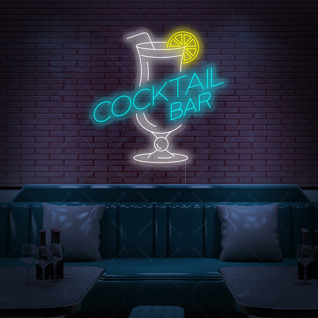 "Cocktails Bar" Insegna al neon