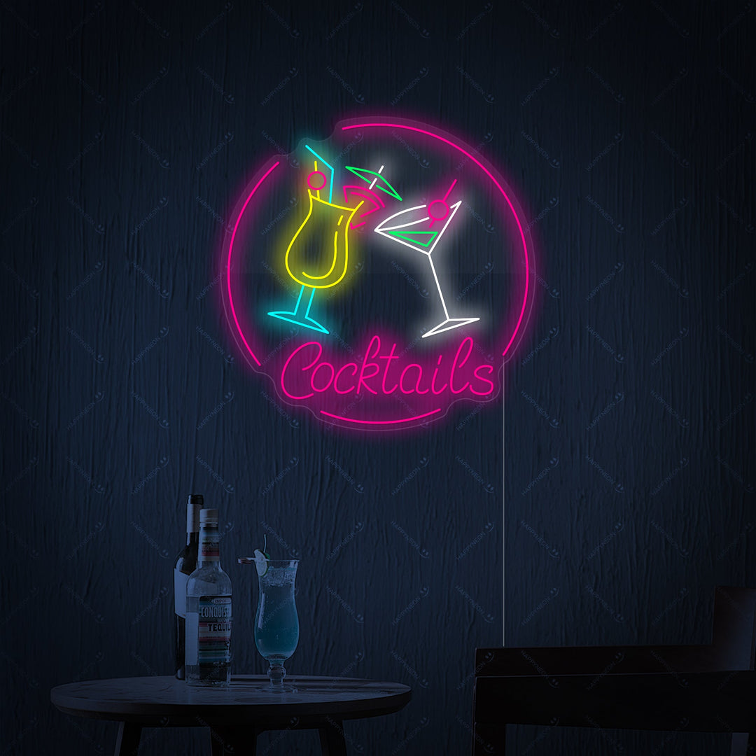 "Cocktails" Insegna al neon