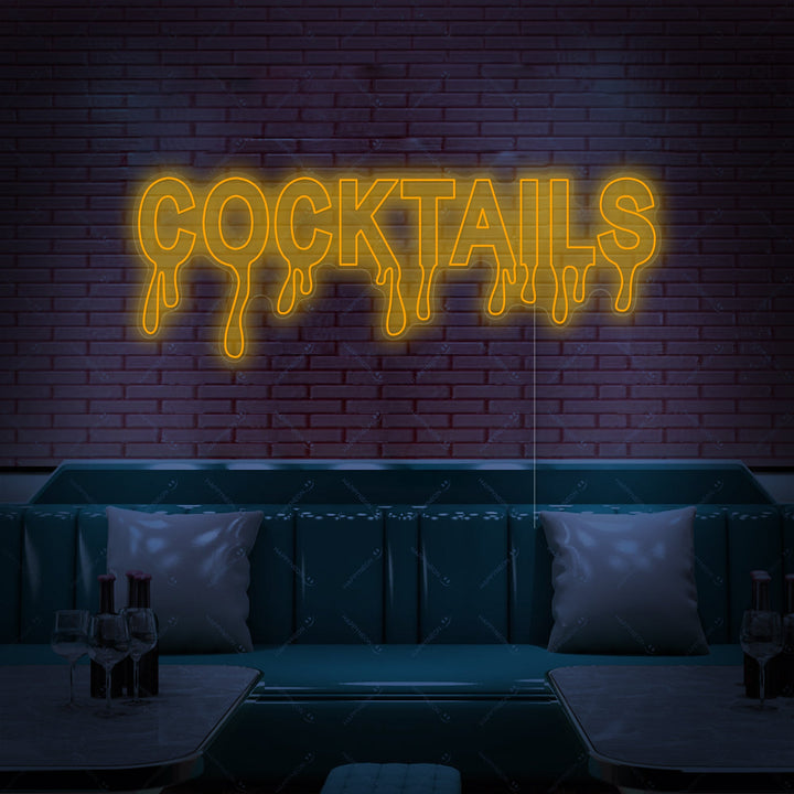 "Cocktails" Insegna al neon