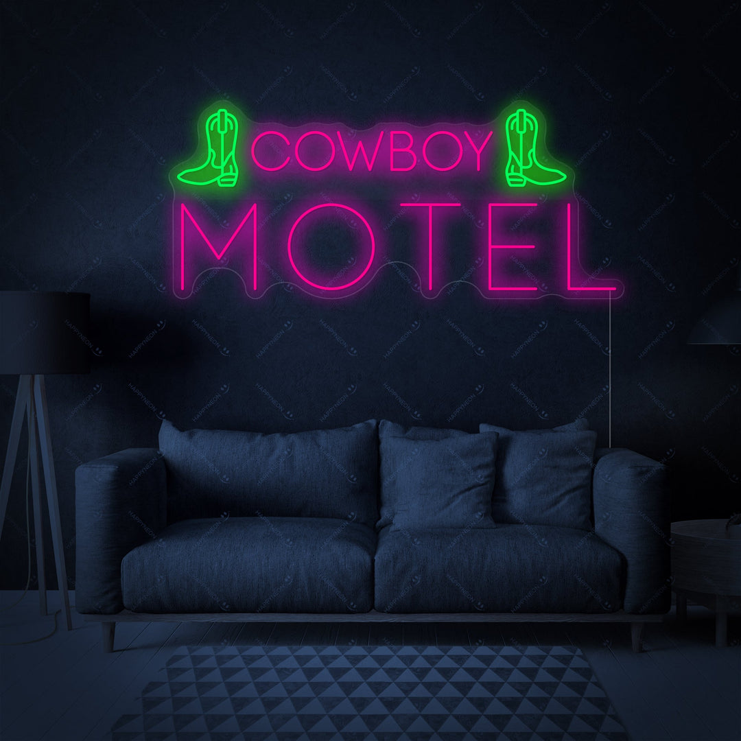 "Cowboy Motel" Insegna al neon