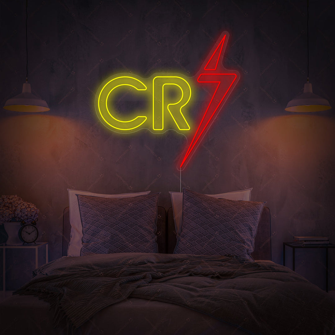 "Cr7" Insegna al neon