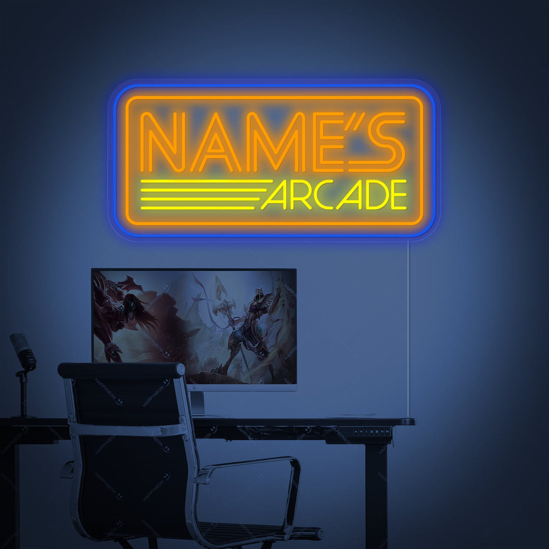 "Arcade personalizzato" Insegna al neon