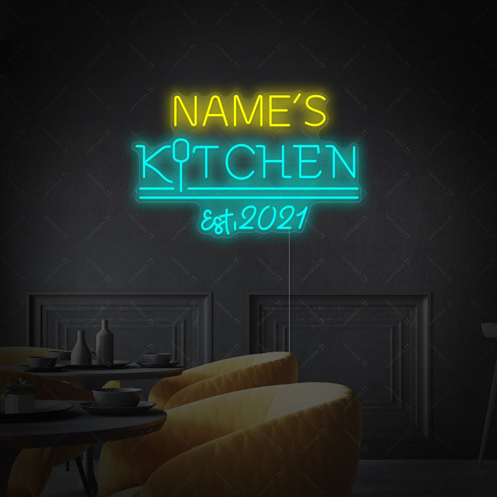 "Logo cucina personalizzato" Insegna al neon