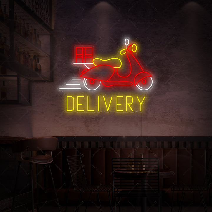 "Food Delivery" Insegna al neon