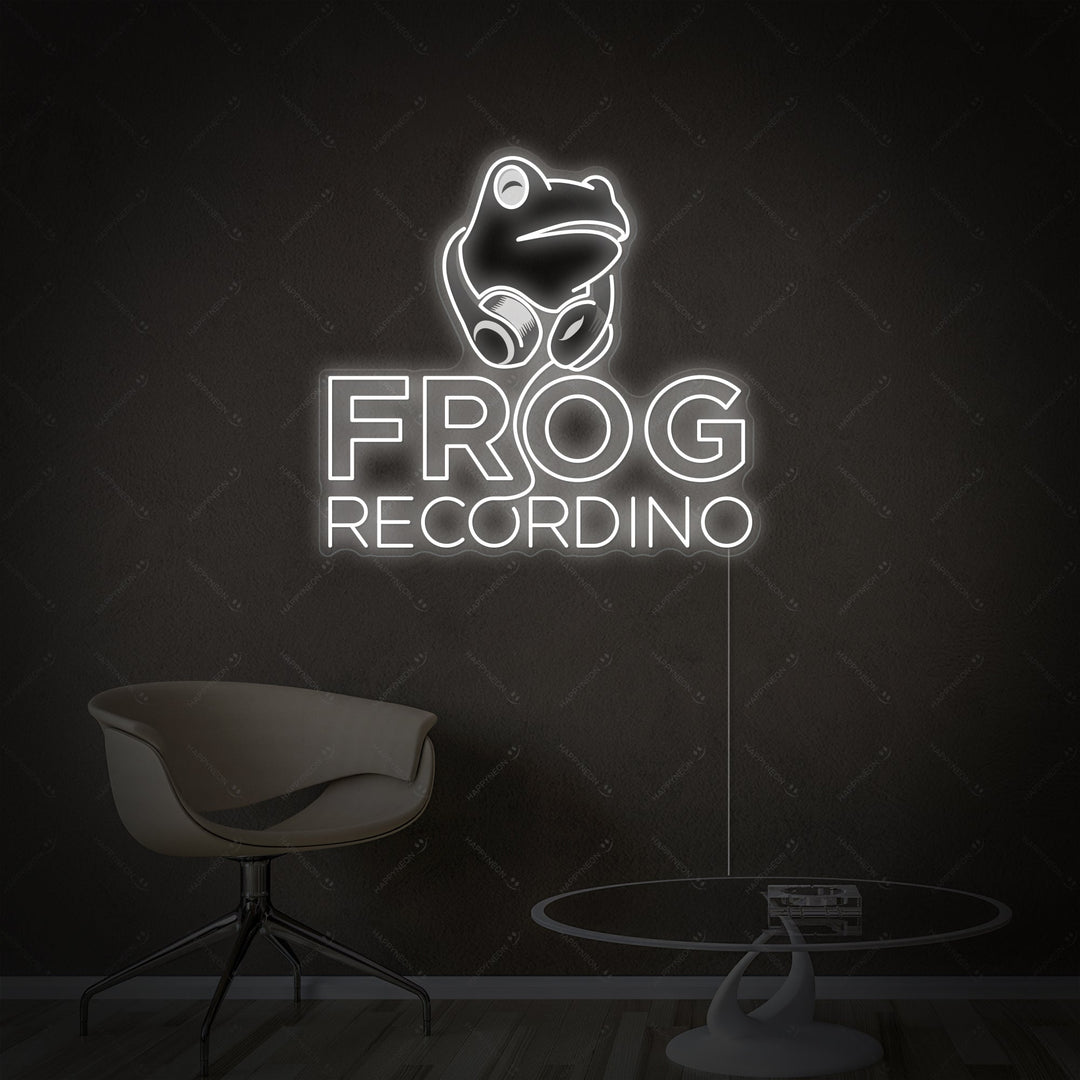 "Frog Recording" Insegna al neon