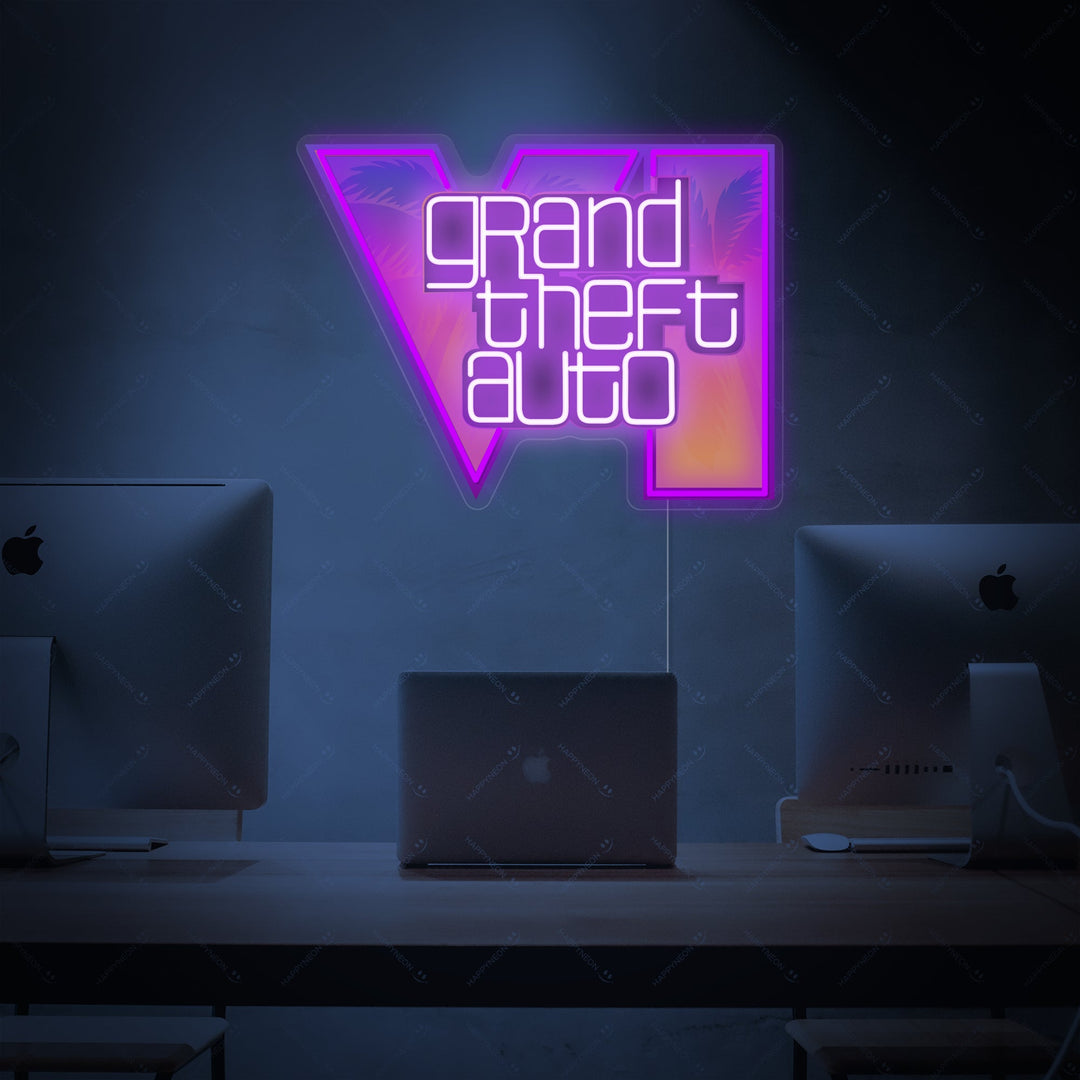 "Grand Theft Auto" Insegna al neon