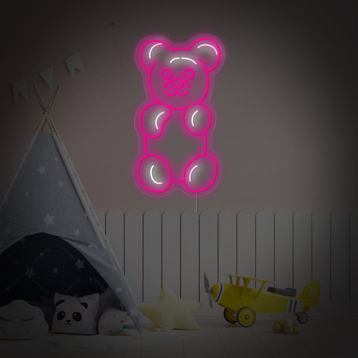 "Orsetto gommoso" Insegna al neon