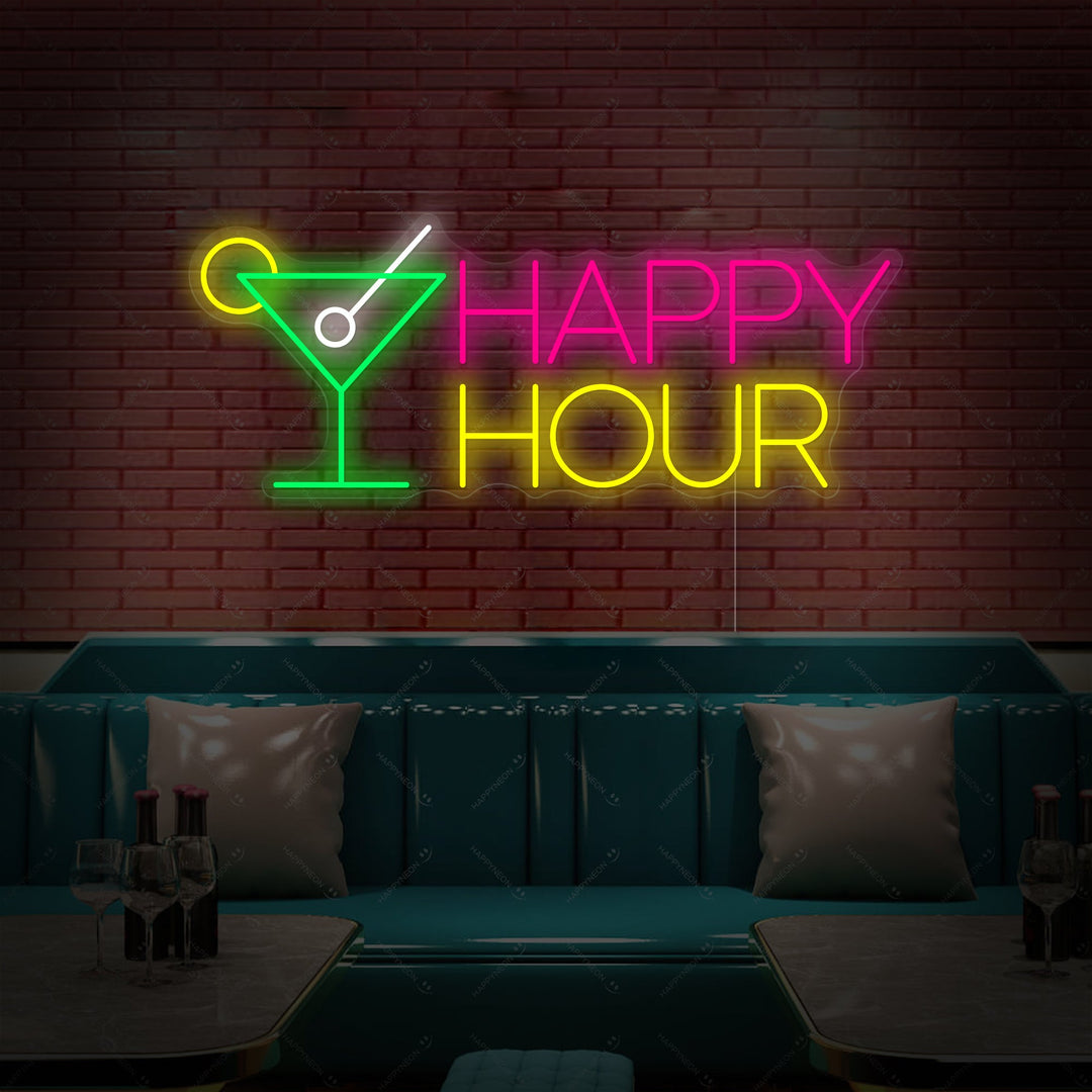 "Happy Hour" Insegna al neon