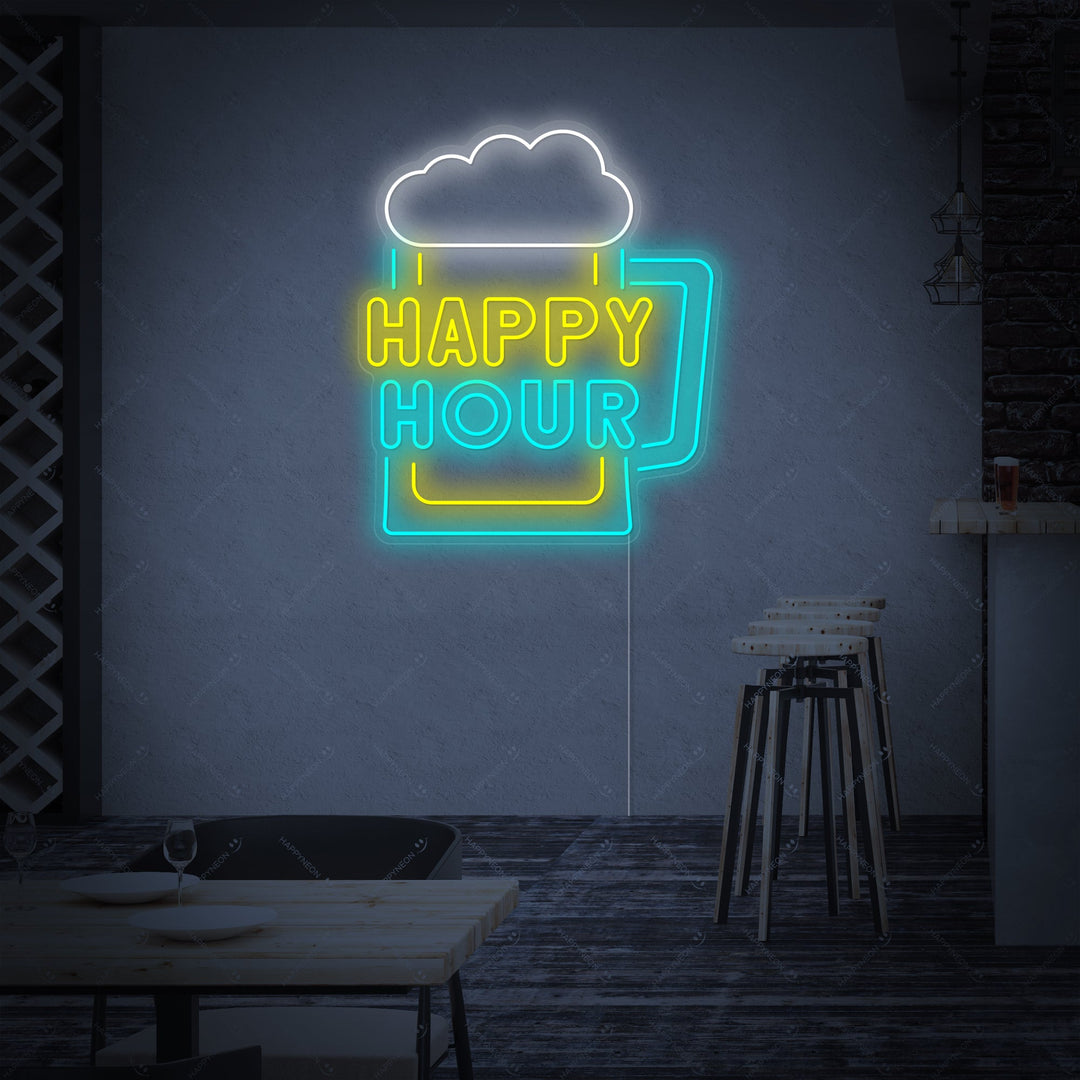 "Happy Hour" Insegna al neon