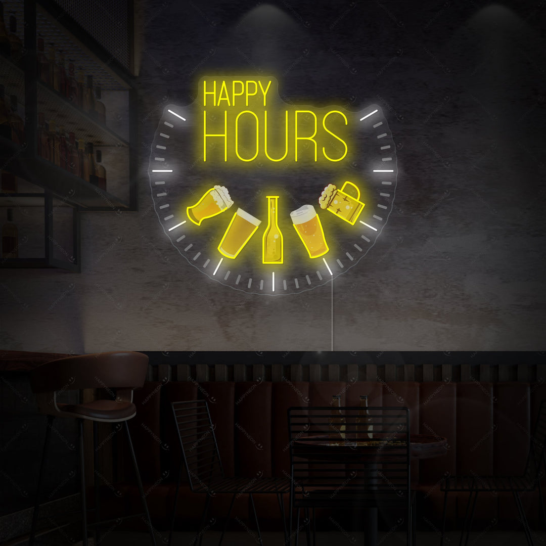 "Happy Hours" Insegna al neon