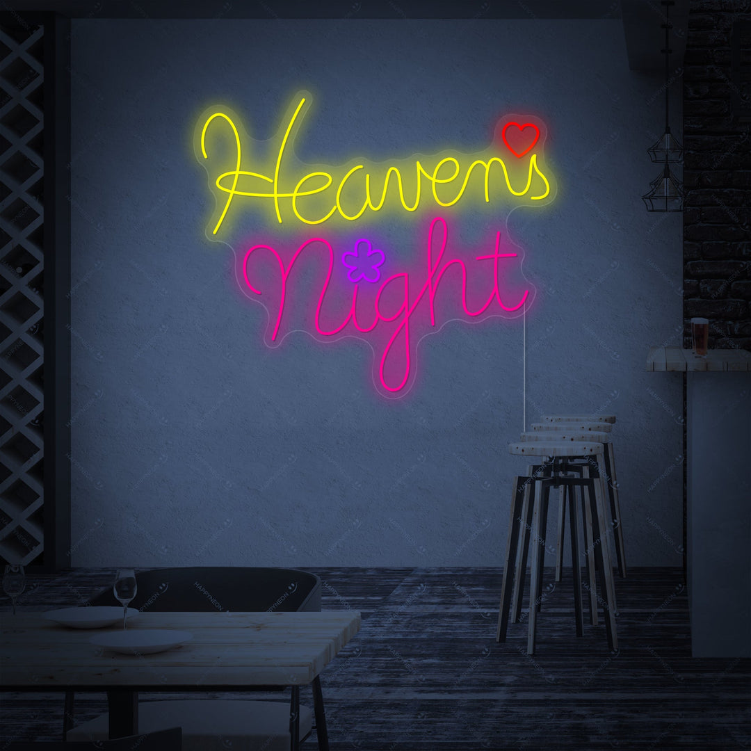 "Heavens Night" Insegna al neon