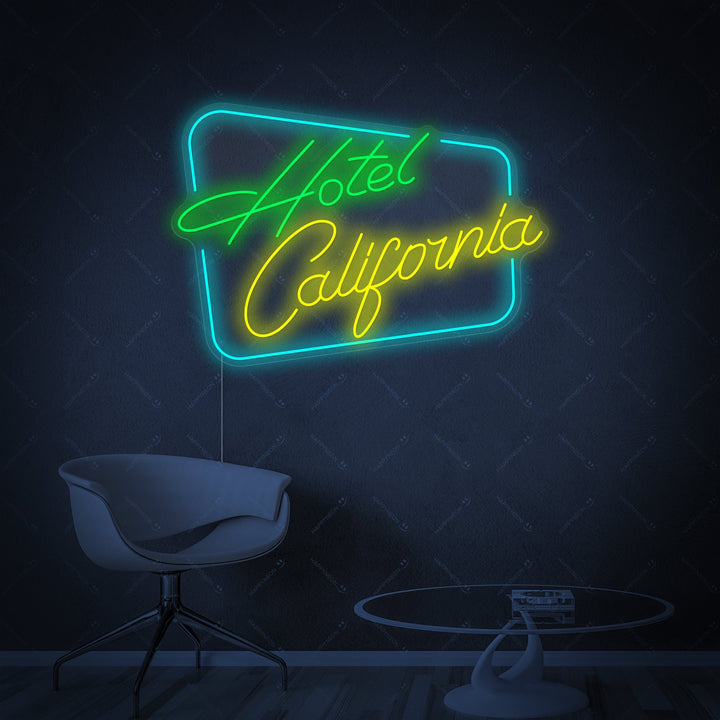 "Hotel California" Insegna al neon