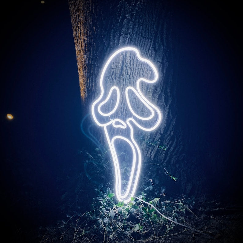 "Fantasma Urlante Halloween" Insegna al neon