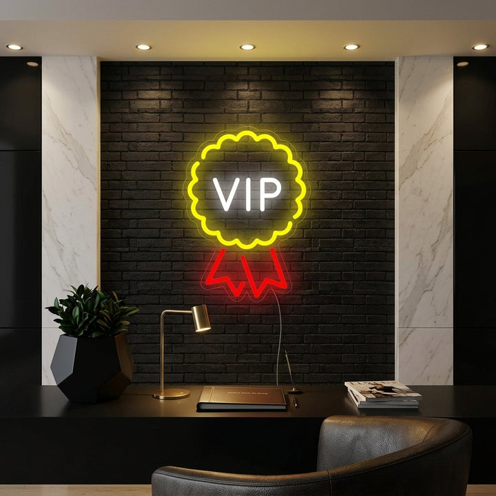 "Sala VIP, Lounge Vip" Insegna al neon