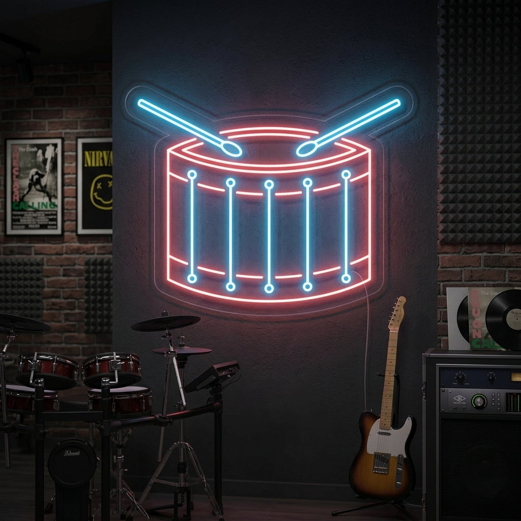 "Tamburo" Insegna al neon