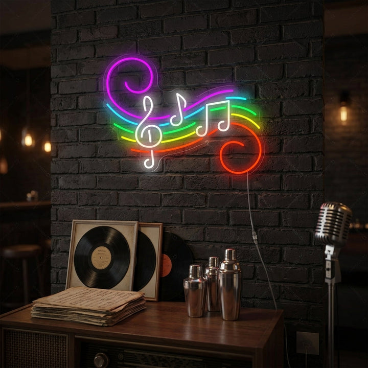 "Note musicali" Insegna al neon