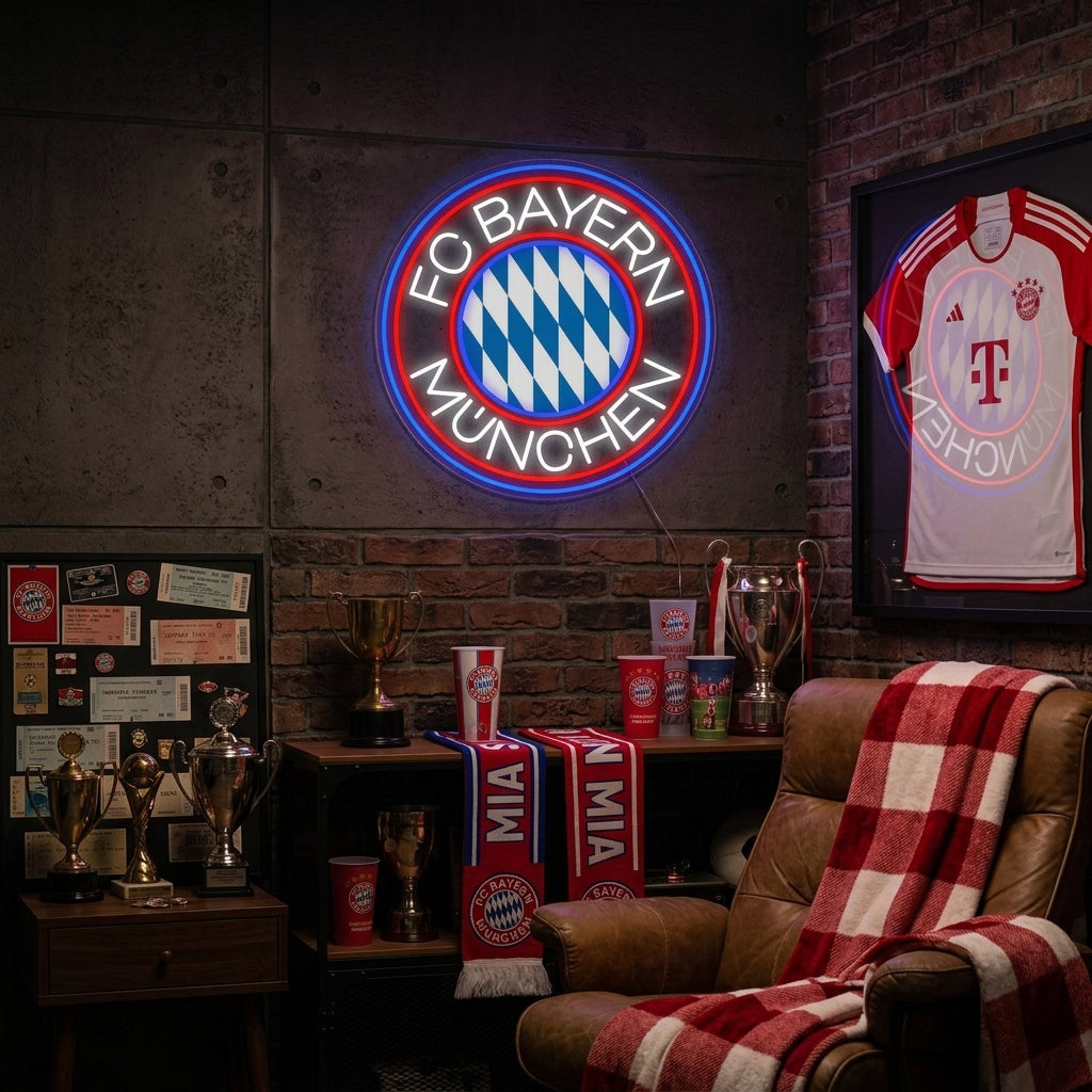 "Calcio FCBM" Insegna al neon