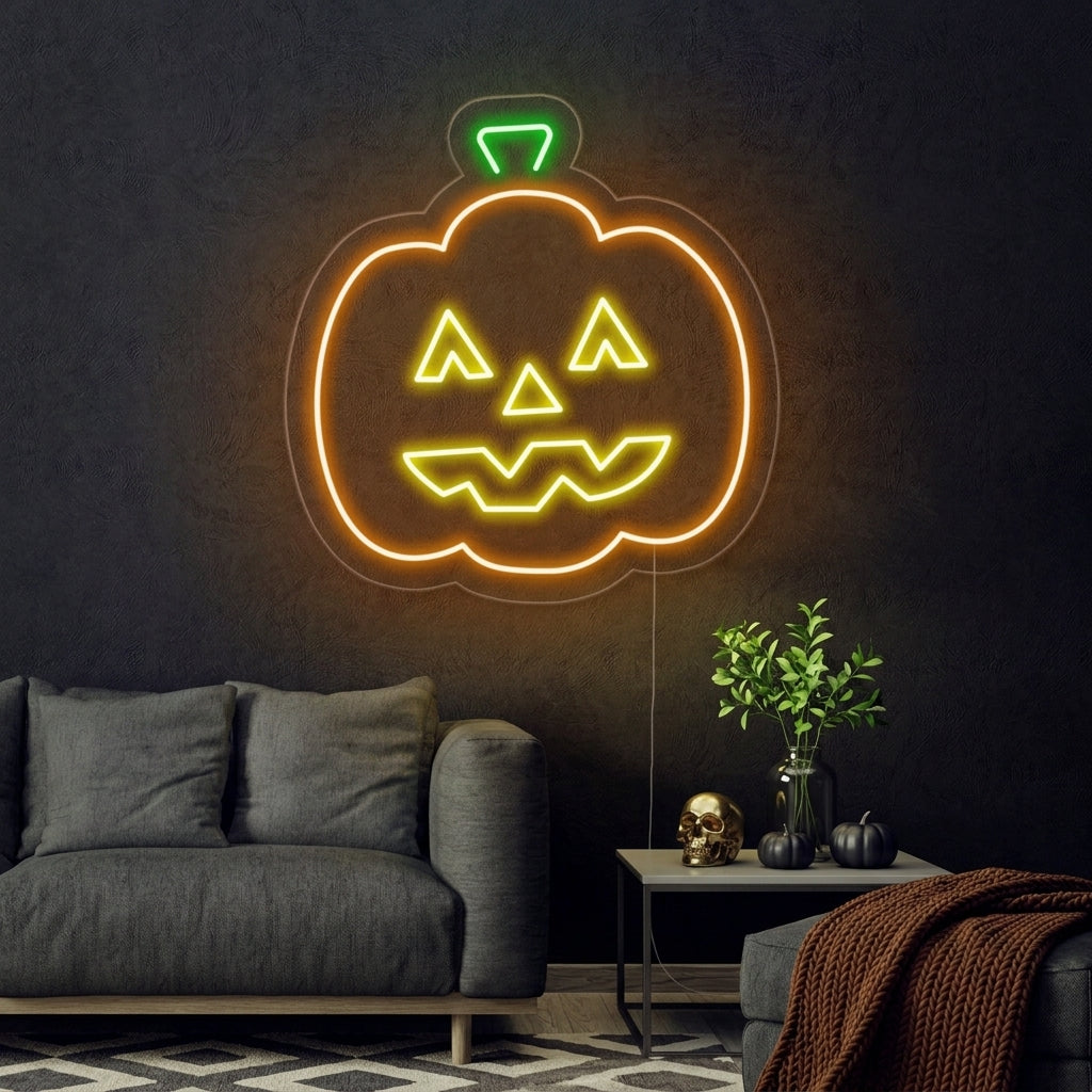 "Zucca Di Halloween" Insegna al neon