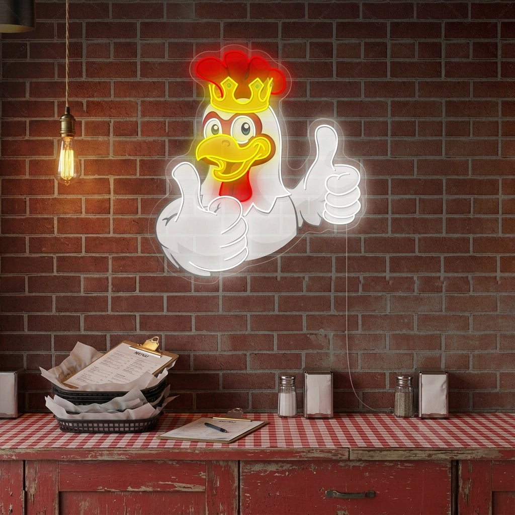 "Pollo" Insegna al neon