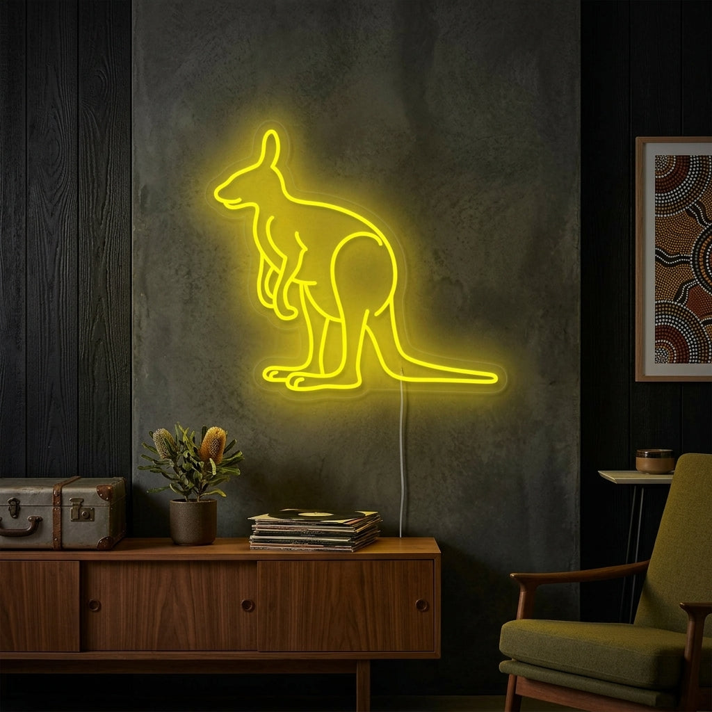 "Canguro Australiano" Insegna al neon