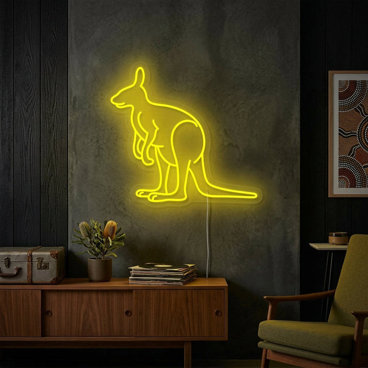 "Canguro Australiano" Insegna al neon
