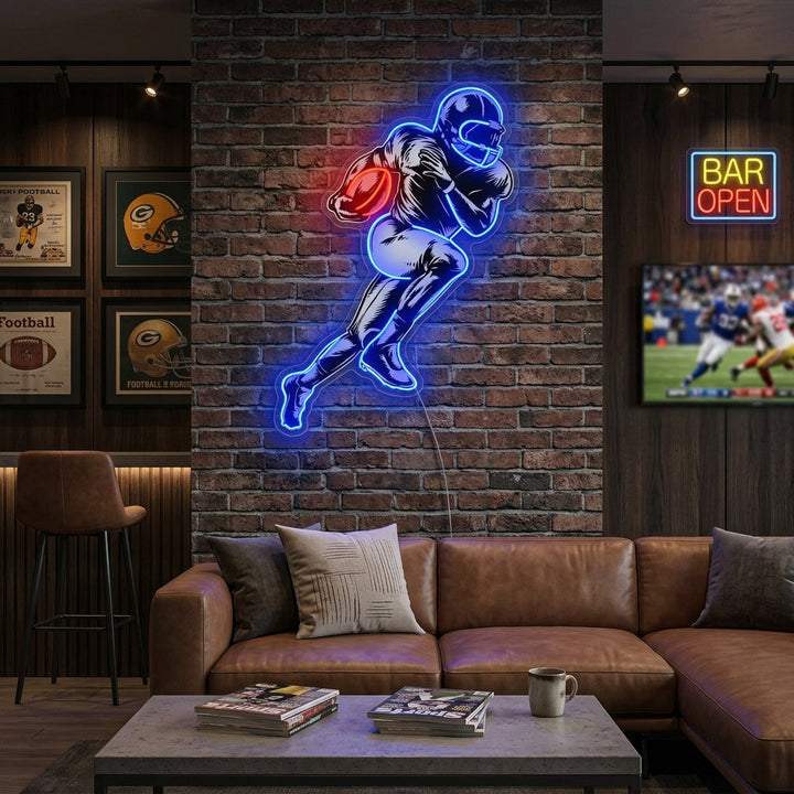 "Giocatore di calcio americano" Insegna al neon