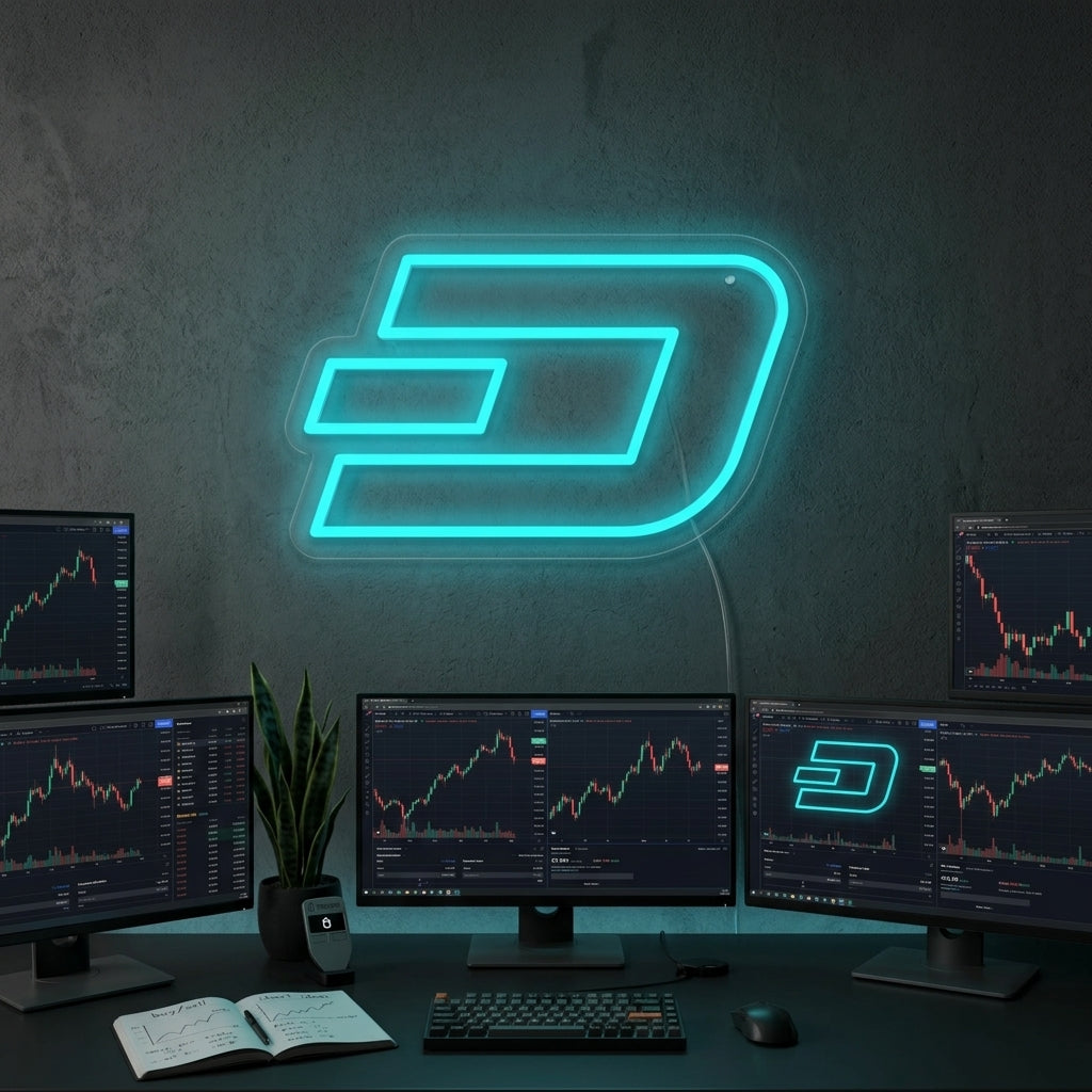 "Moneta Dash" Insegna al neon