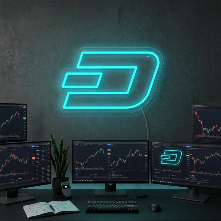 "Moneta Dash" Insegna al neon