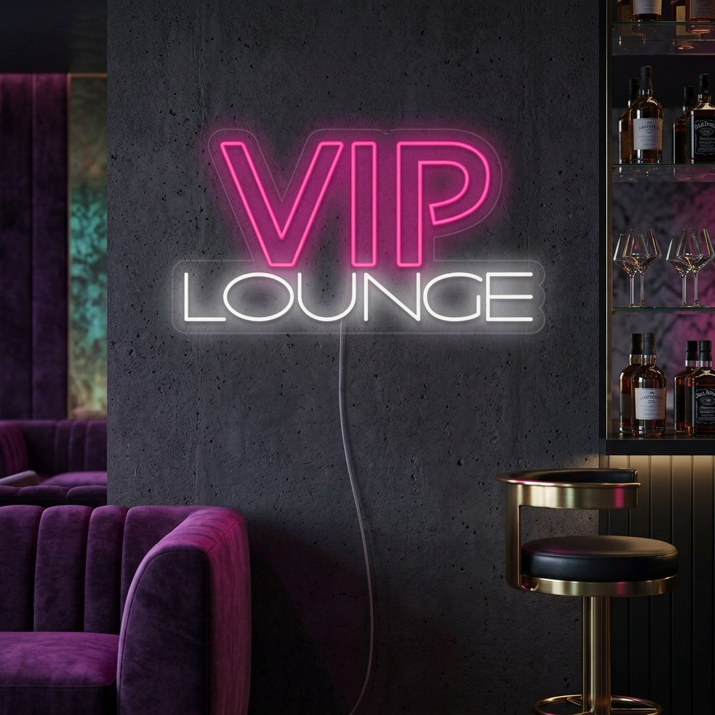 "Vip Lounge" Insegna al neon